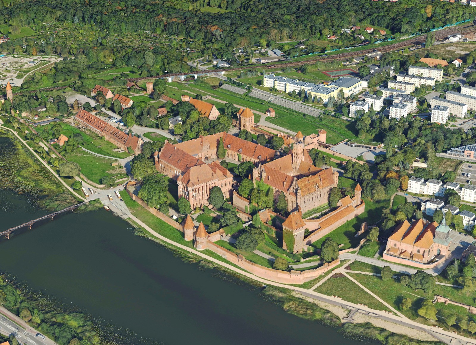 Malbork – zamek krzyżacki w modelu 3D mesh