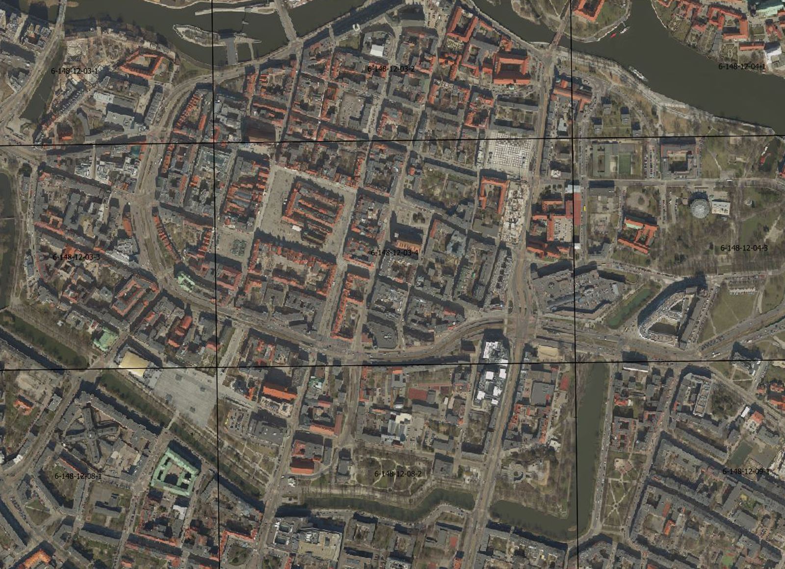 Preparation of an orthophoto map for Wrocław